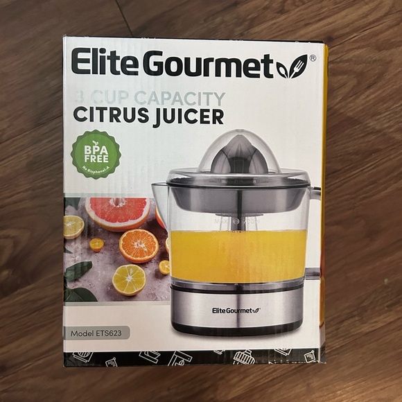 Other - NEW Elite Gourmet Citrus Juicer